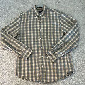 Mens J. Crew Plaid Button Down Shirt Size M slim fit